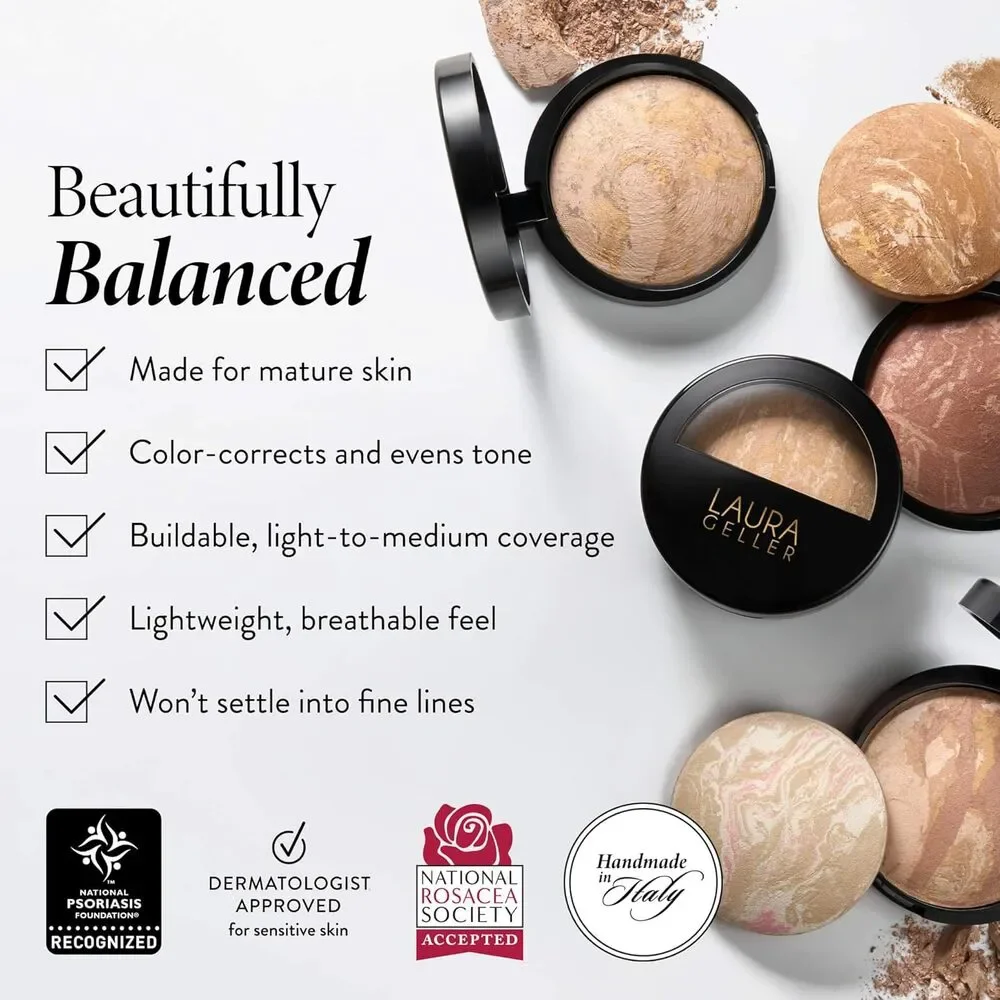 BRAND NEW ~ Laura Geller FAIR Baked Balance-n-Brighten Powder Foundation